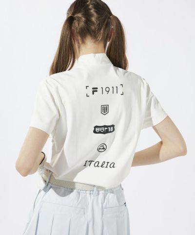 SUPER NYLONCOOL 裾ドロストコード付き 半袖モックネックシャツ | 吸汗速乾、UVカット、接触冷感