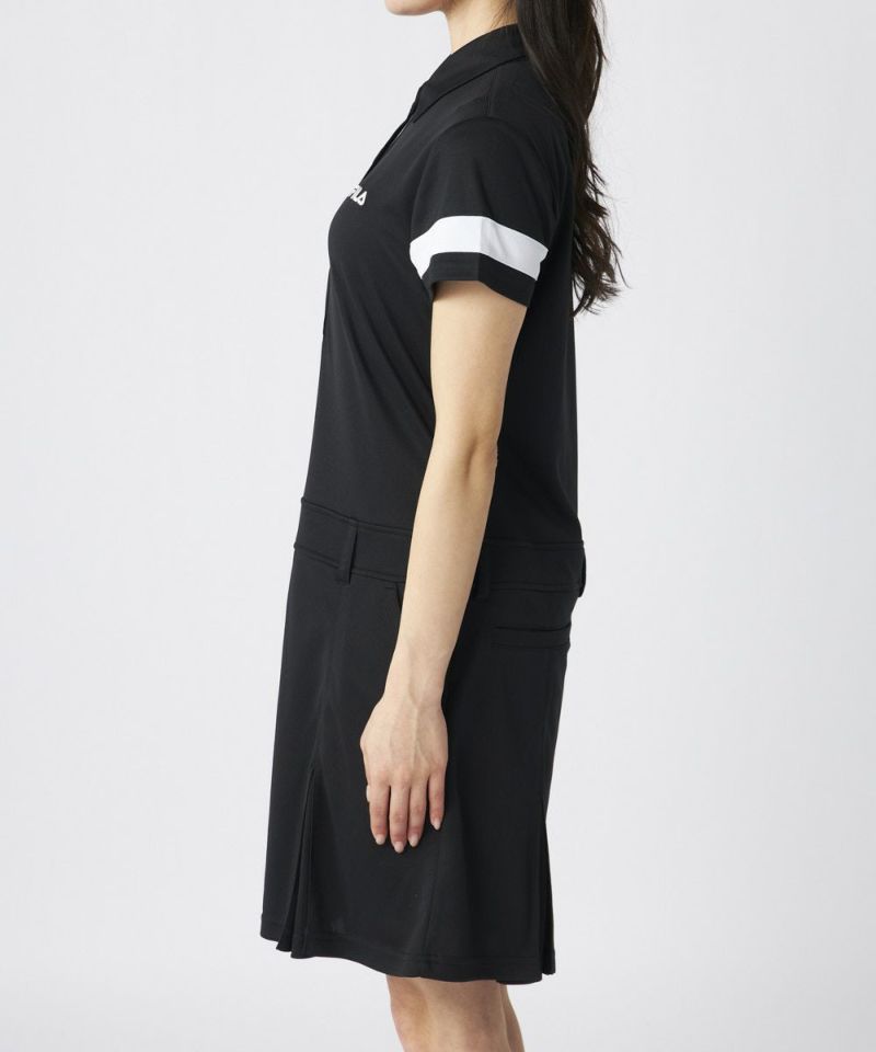 NET限定】袖ライン入りワンピース | 吸汗速乾・UVカット - FILA