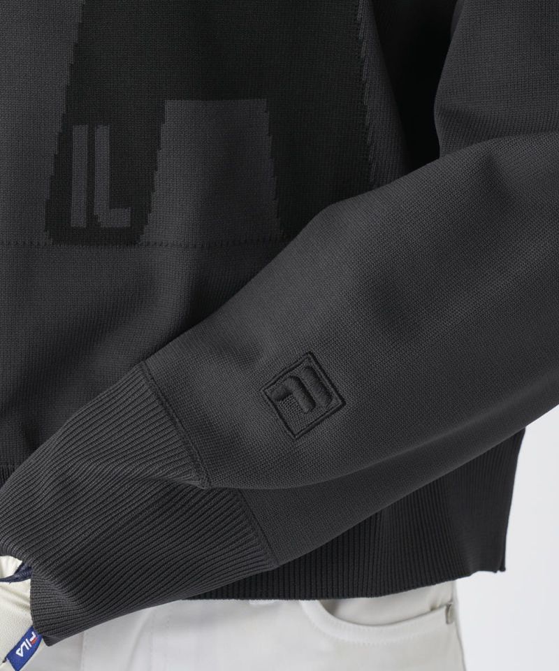 新品未使用★FILA GOLF フィラ ゴルフ洗える ロゴ ニット ブラック L FILA 【あすつく対応】フィラ ゴルフ 2024 メンズ スポーツ 新春