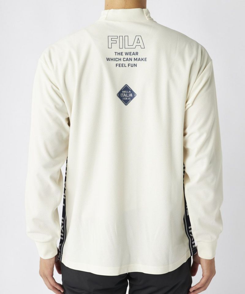 バックプリント長袖モックネックシャツ - FILA GOLF（フィラ